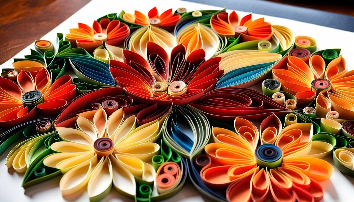 Paper Quilling Design AI Generated Artwork NightCafe Creator