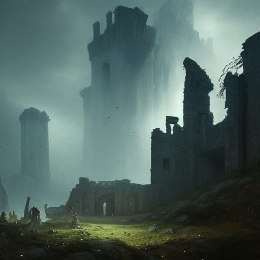 Ancient castle ruins