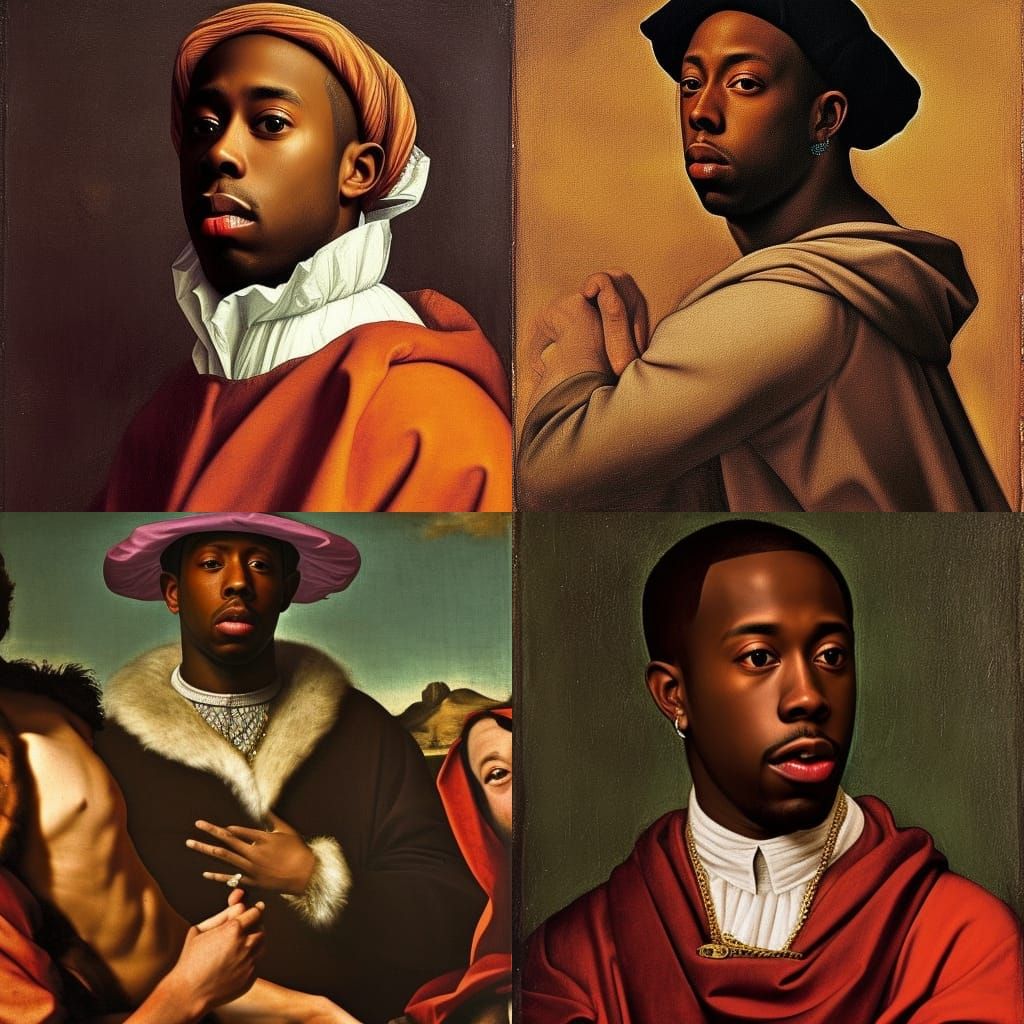 Renaissance rappers: Tyler, the Creator - AI Generated Artwork ...