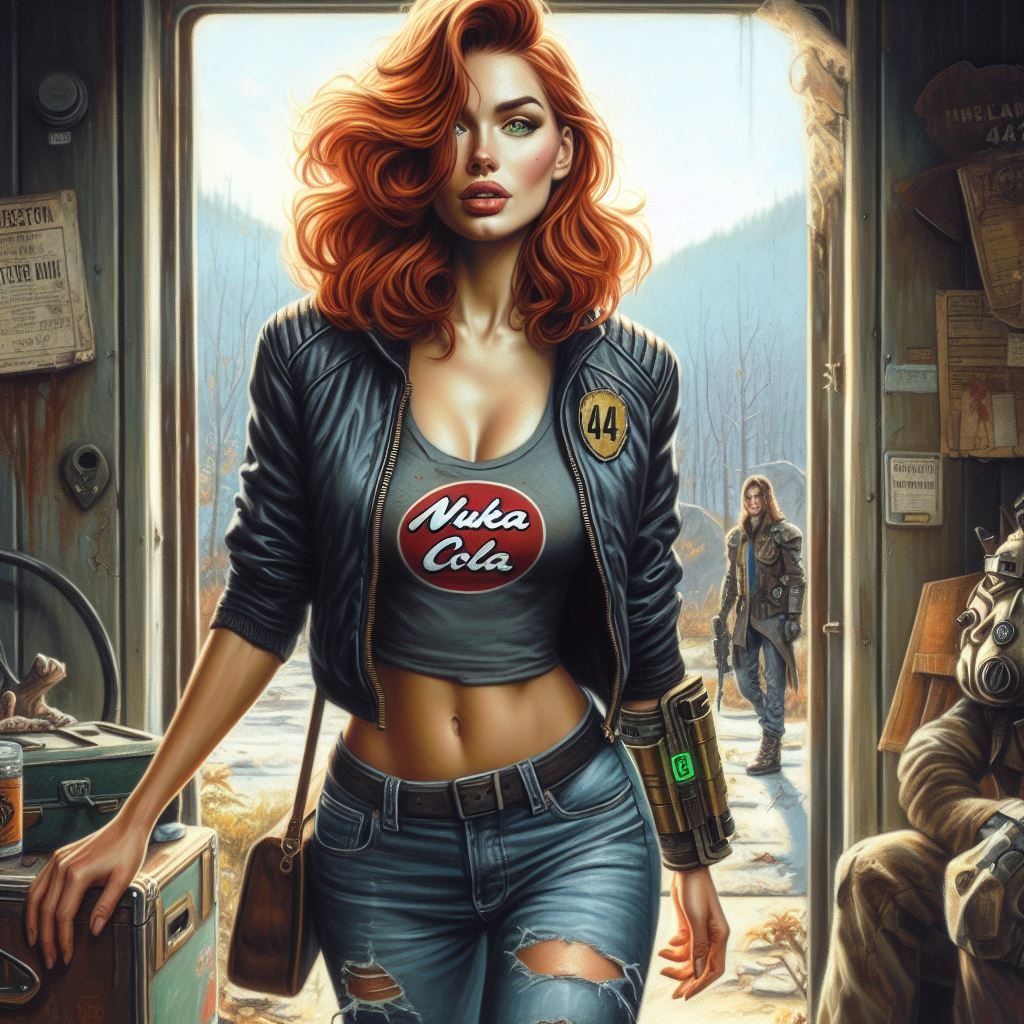 Fallout Tabletop-RPG character.
Vault 404 bombshell