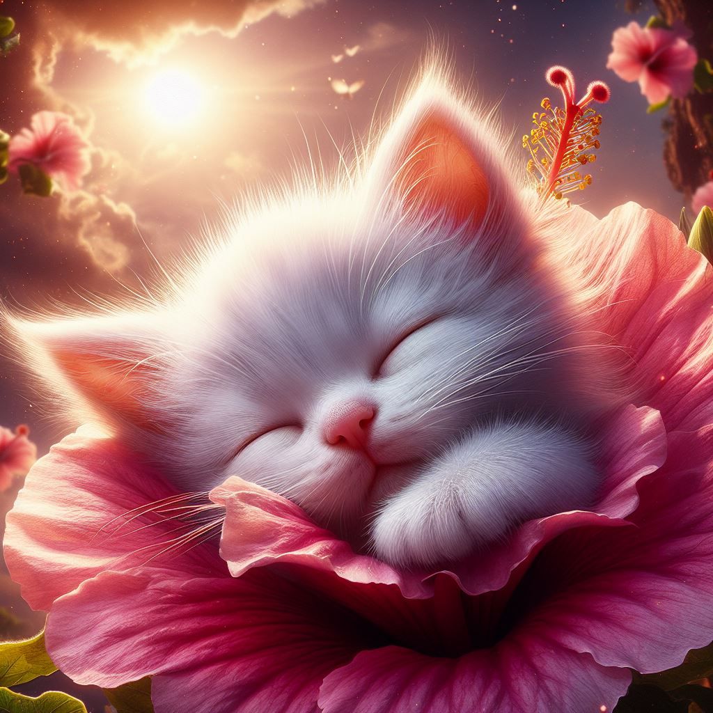 Adorable Sleepy Kitten