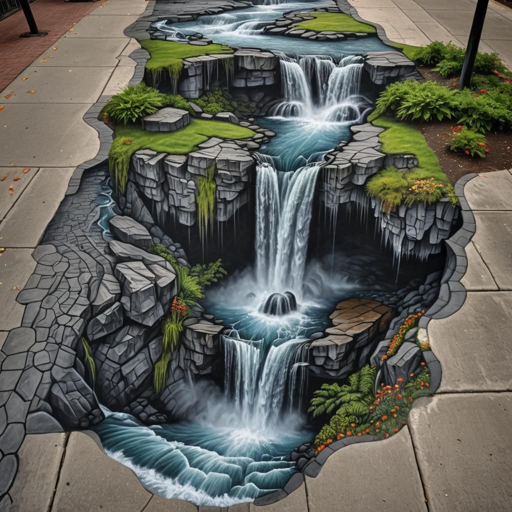 chalk art   by @Justme