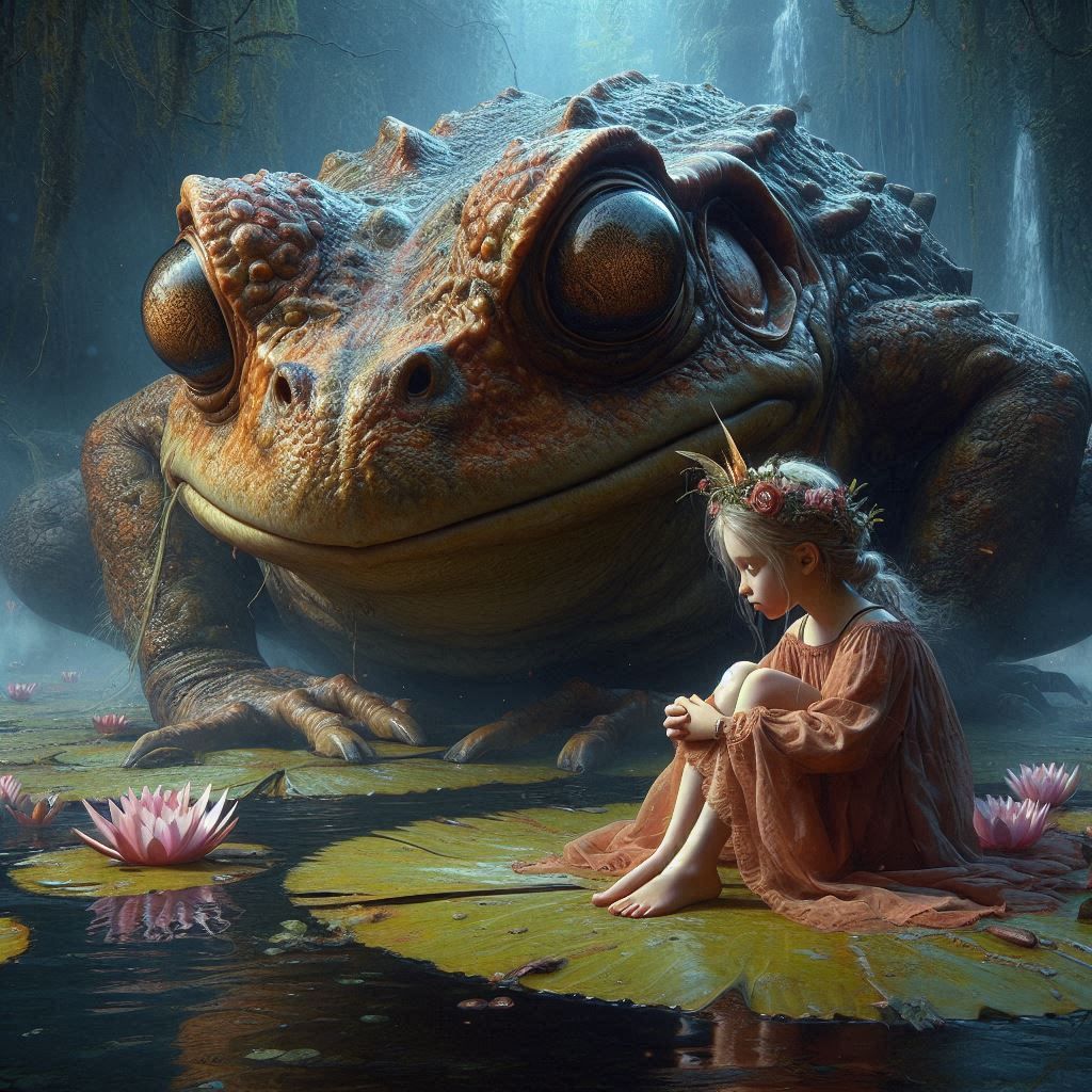 Thumbelina and the toad