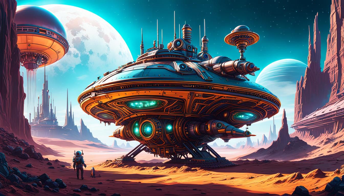 Aetherpunk Spaceship