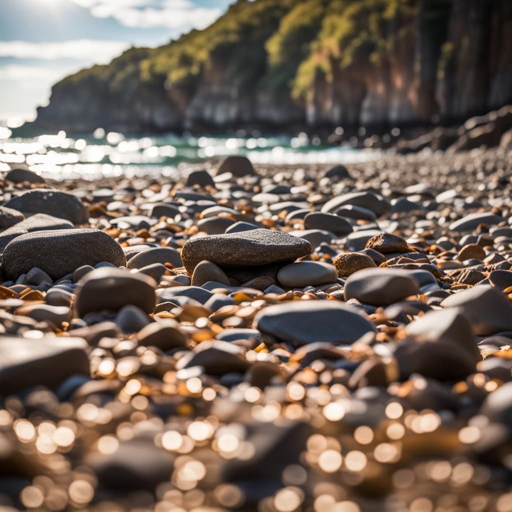 Beach with Rocky Shore