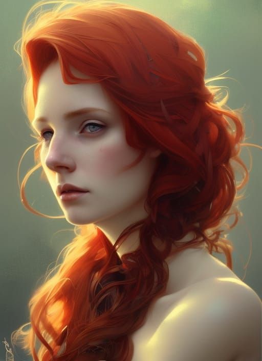 Beautiful Irish woman with stunning red hair and green eyes ...