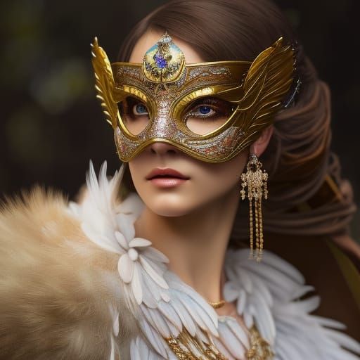 Masquerade girl - AI Generated Artwork - NightCafe Creator