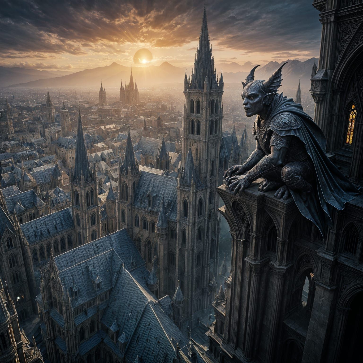 The Gargoyle  by @Taifoon