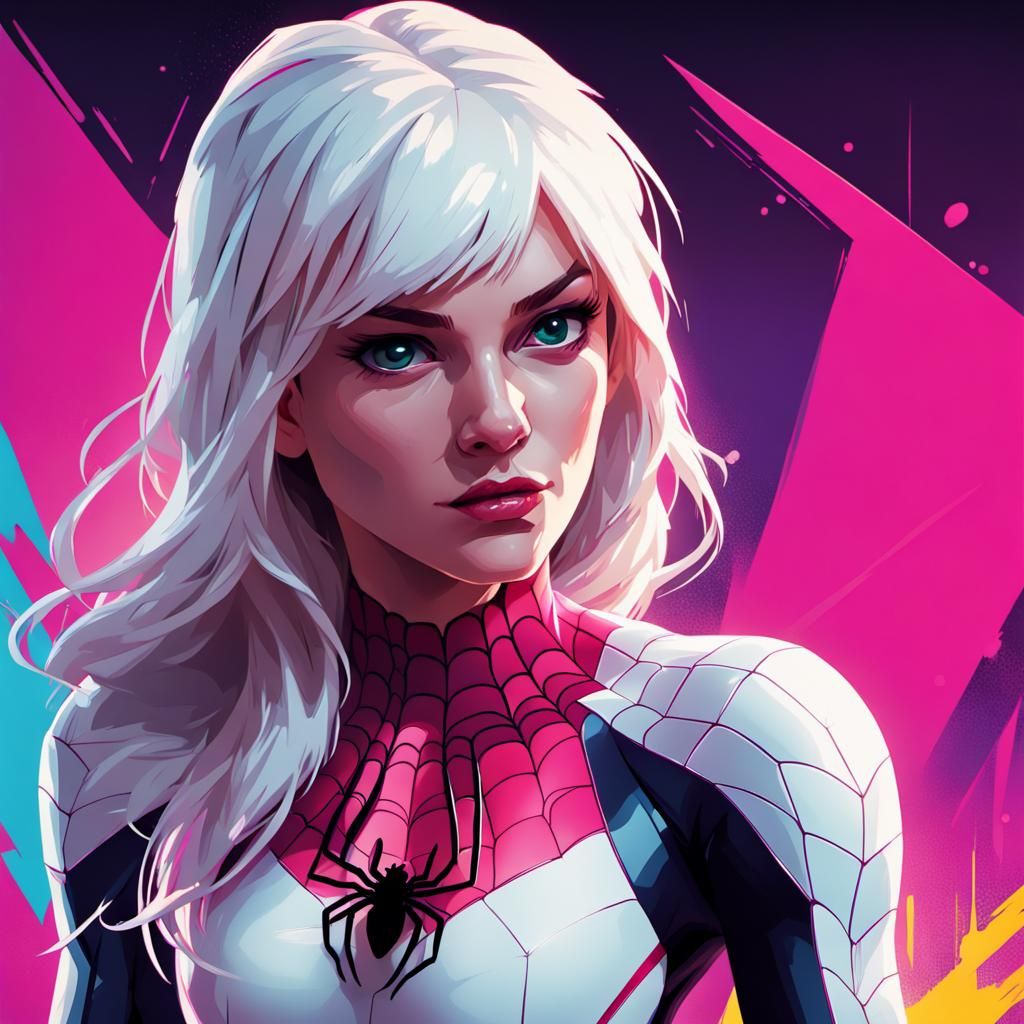 spider Gwen - AI Generated Artwork - NightCafe Creator