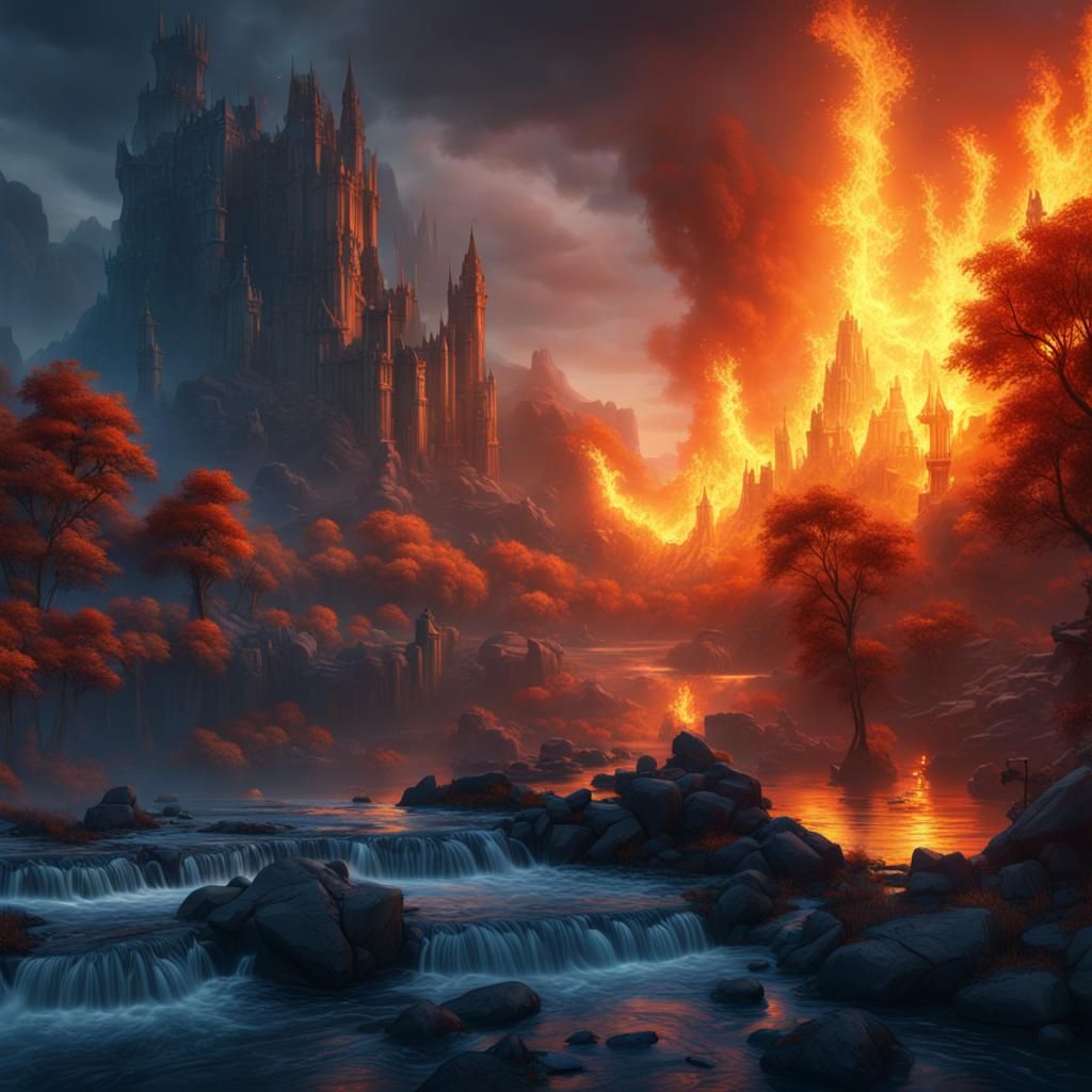 river on fire