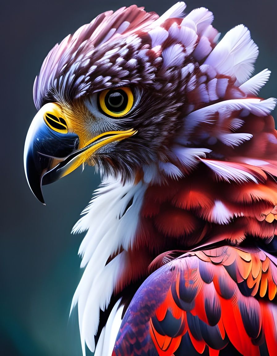 Fiery Harpy Eagle  by @El Maldad