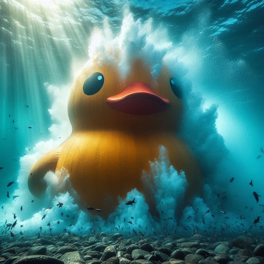 rubber ducky monster---combination of all rubber duckies of ...