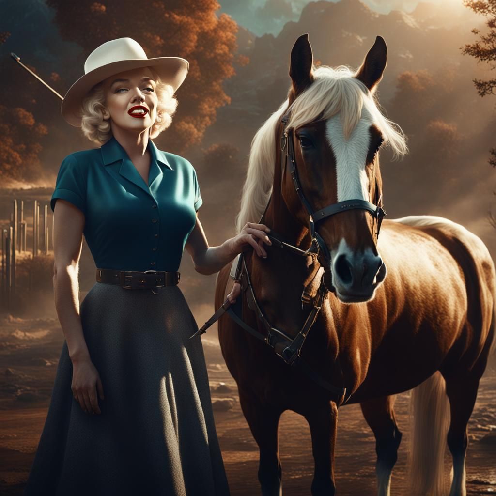 Marilyn and her horse