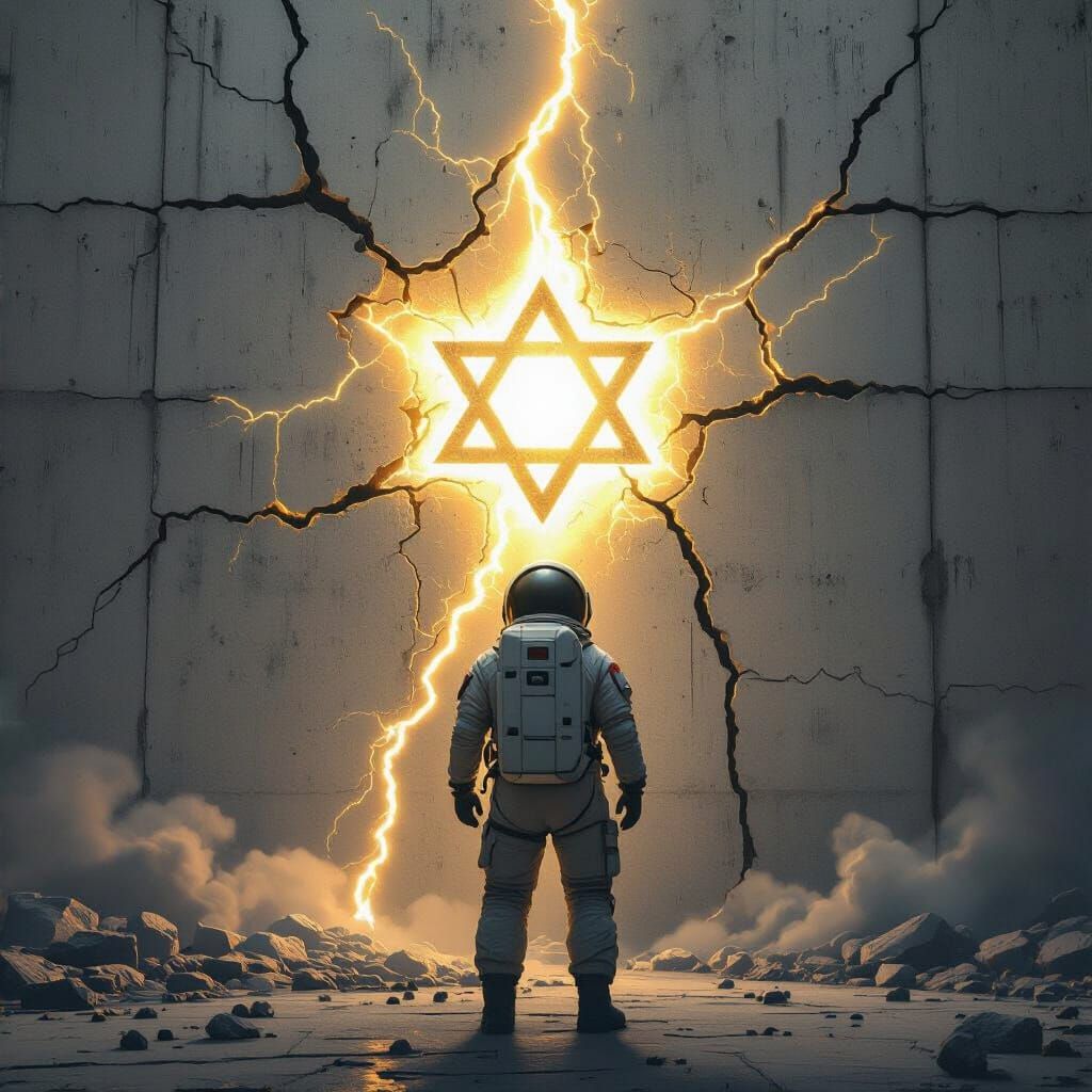 Hope Emerges From Brokenness As Star of David Light