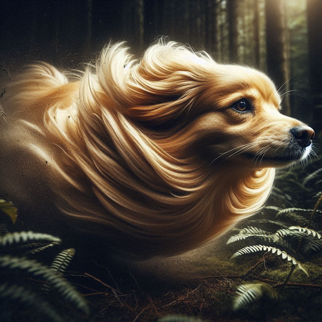 A playful dog