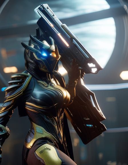 Sci-Fi Warframe, Game Design, Concept Art, HDR, Cinematic Li...