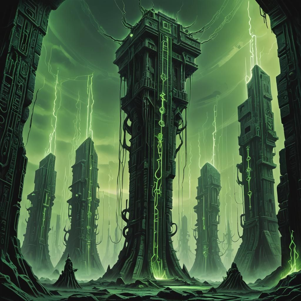 Necron tomb AI Generated Artwork NightCafe Creator