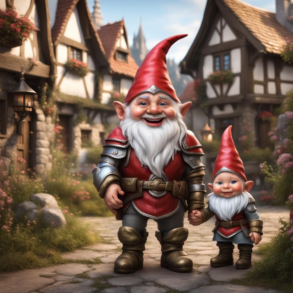 Gnome Knights! - Like Father, Like Son - AI Generated Artwork ...