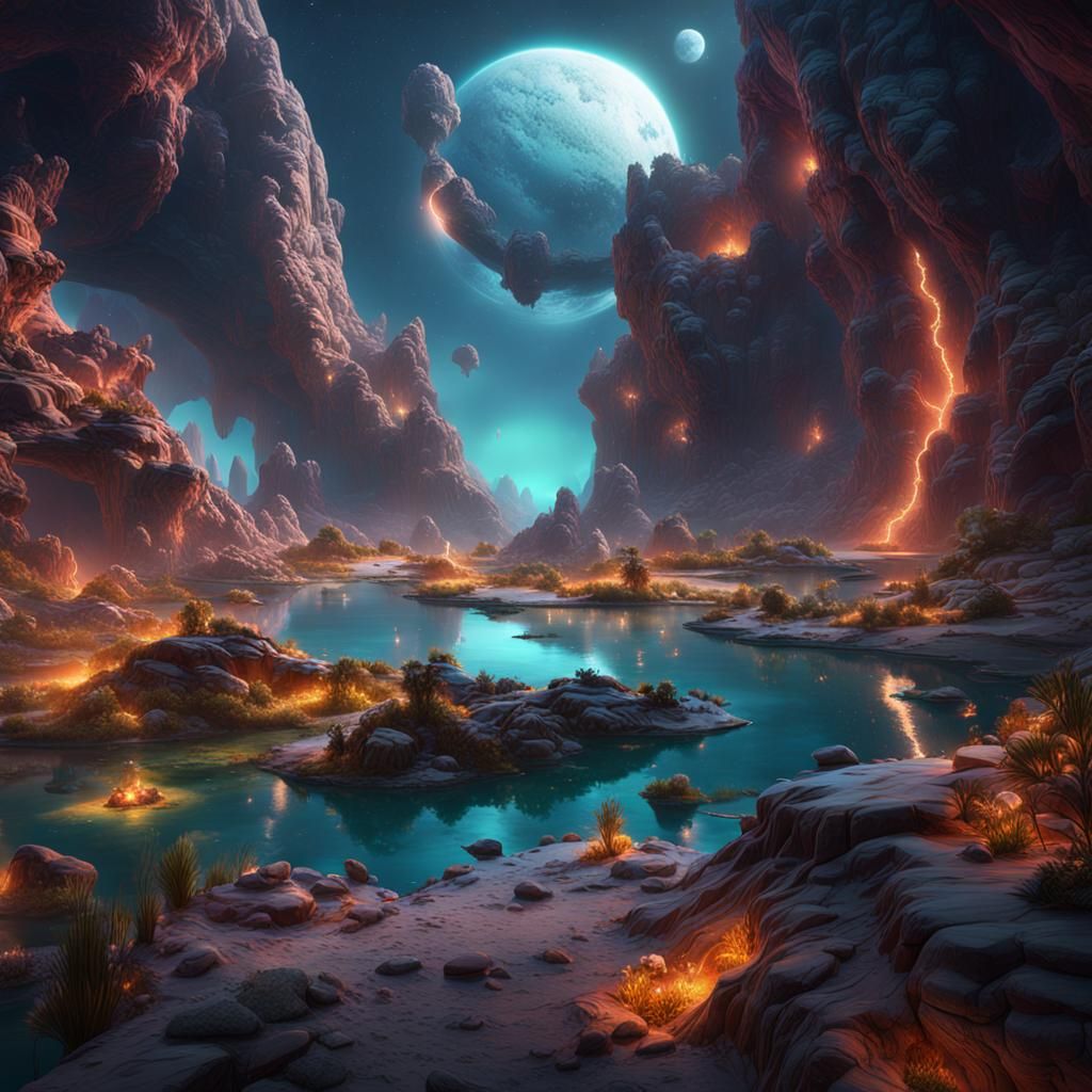Lagoons in other space galaxies