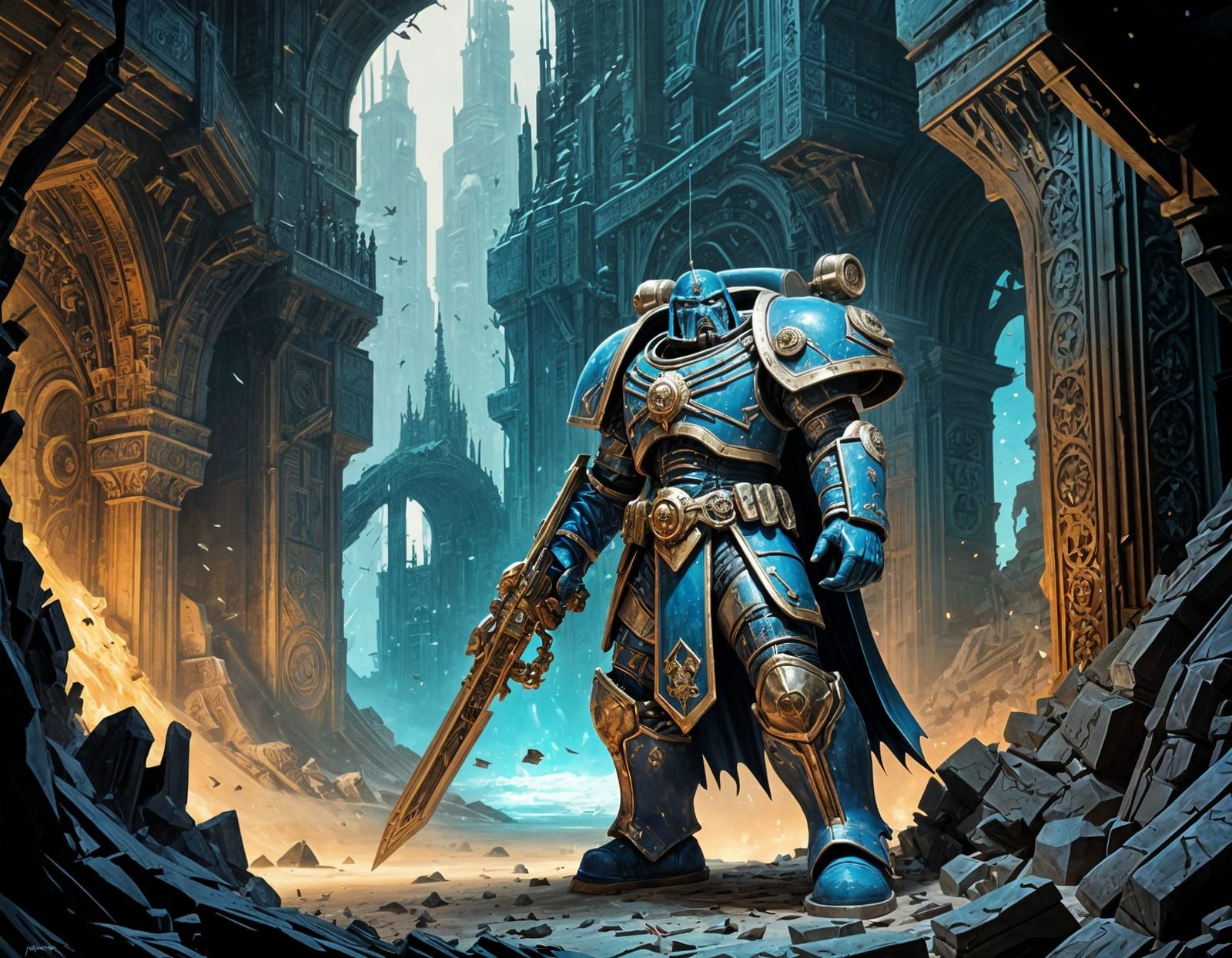 Madox, ruler of the Thousand Sons, WH40k  by @Pioma