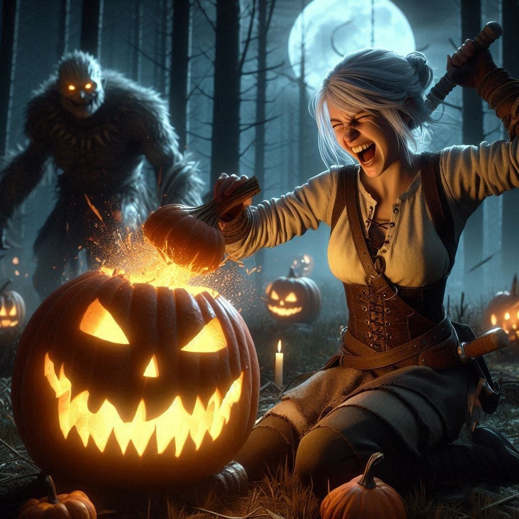 Ciri loves Halloween