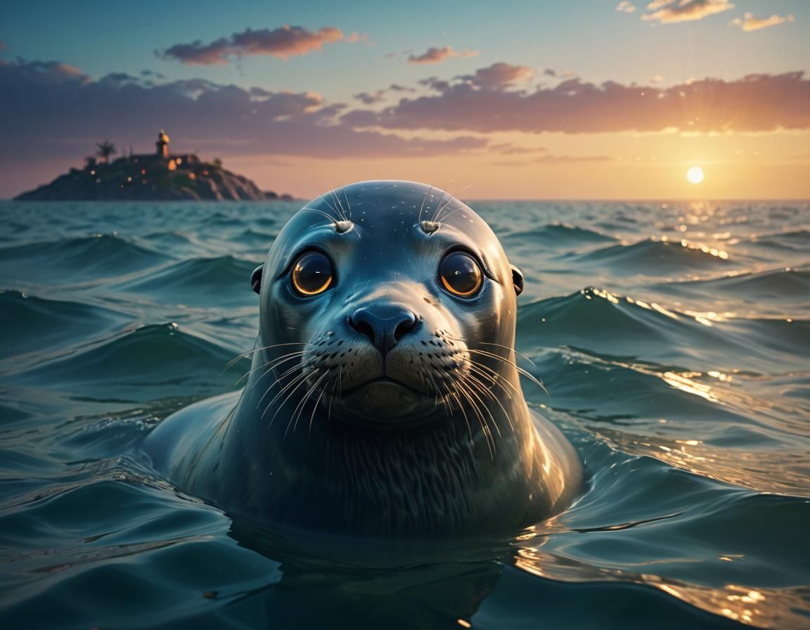 San Francisco Harbor Seal  by @Mandee
