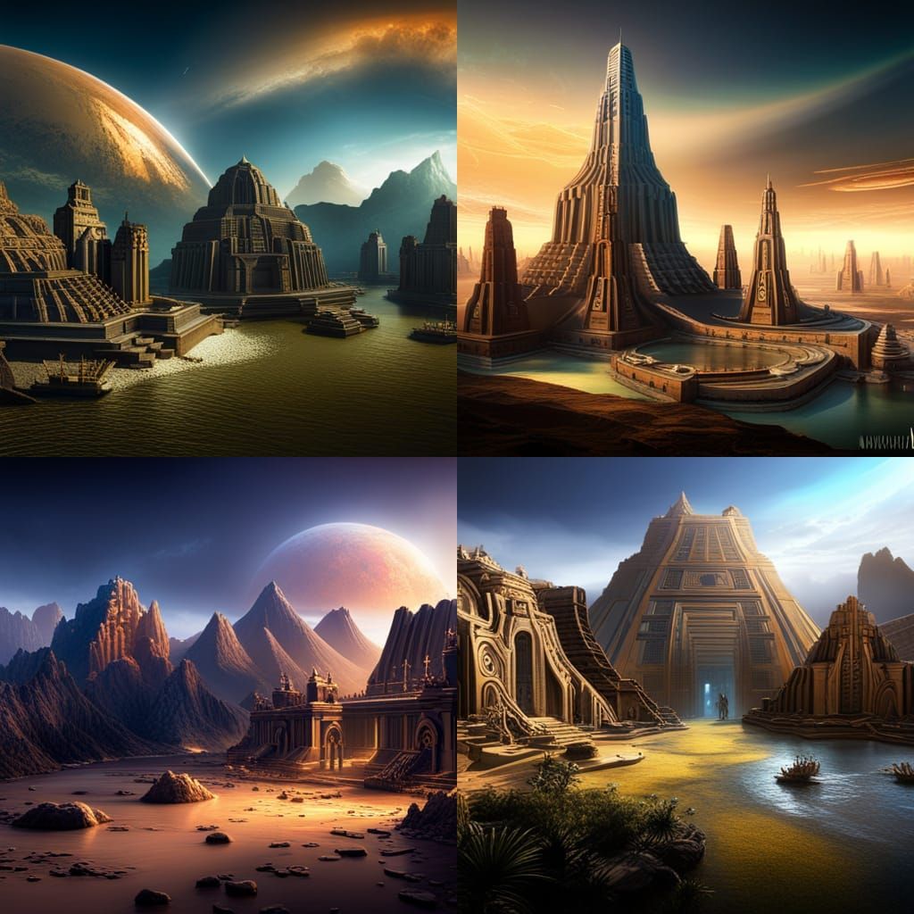 Anunnaki Civilization - AI Generated Artwork - NightCafe Creator