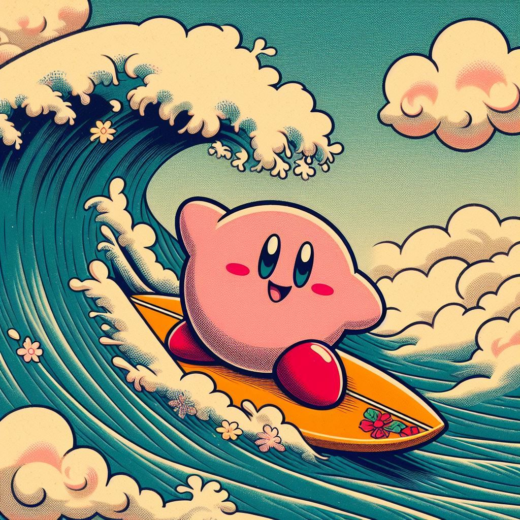 Ukiyo-e style Kirby