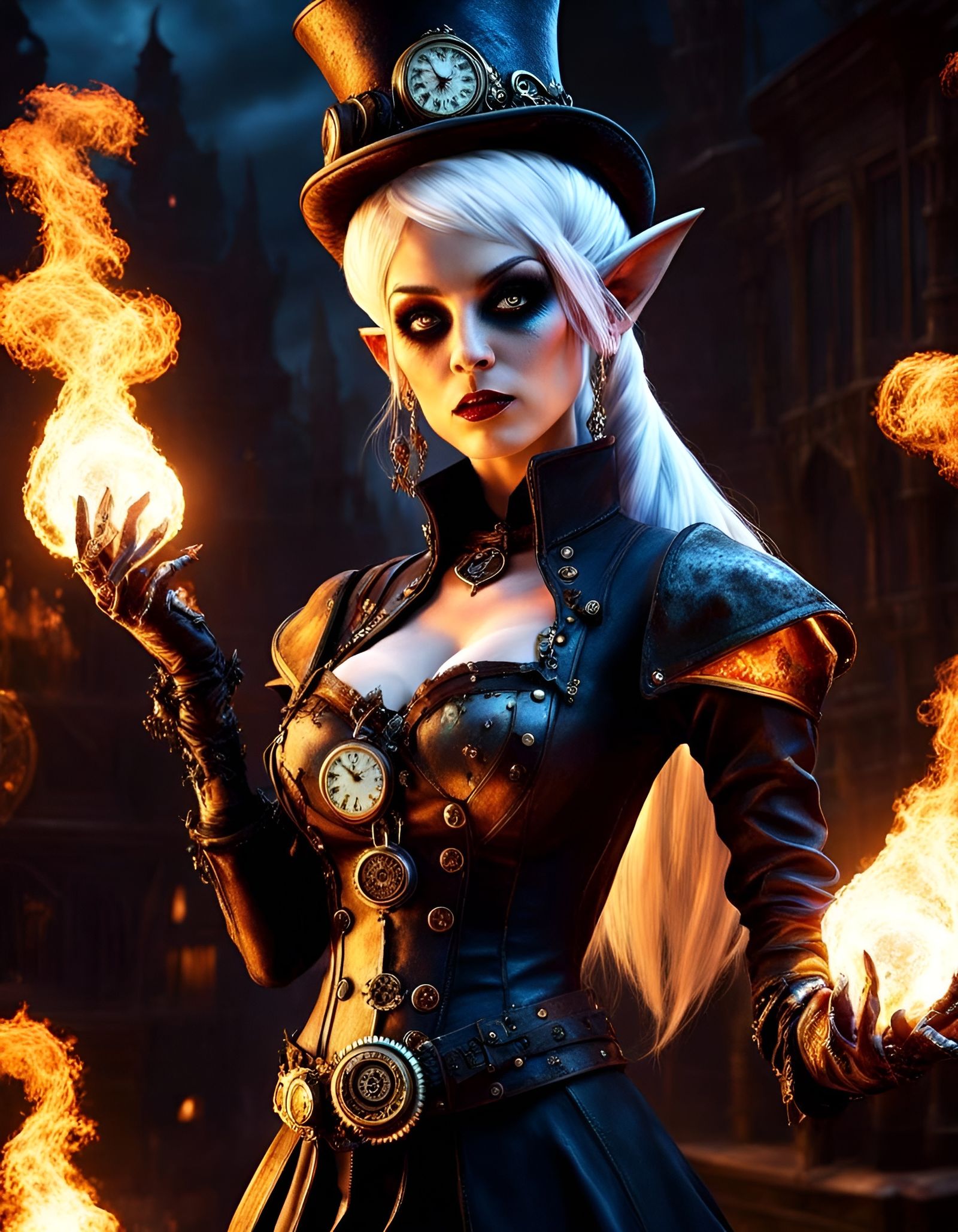 Steampunk Cursed Sorceress