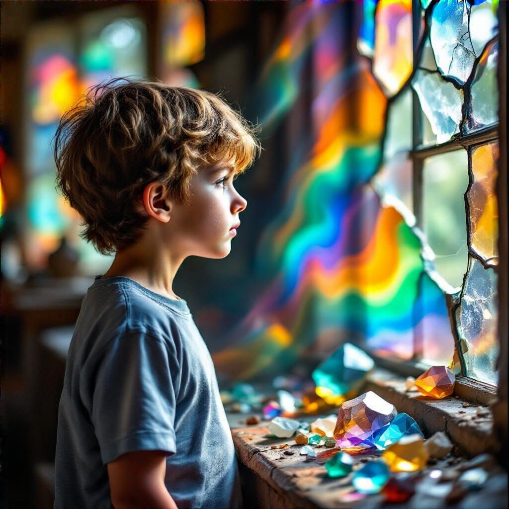 Looking out of the window in mama's room  by @Hannah