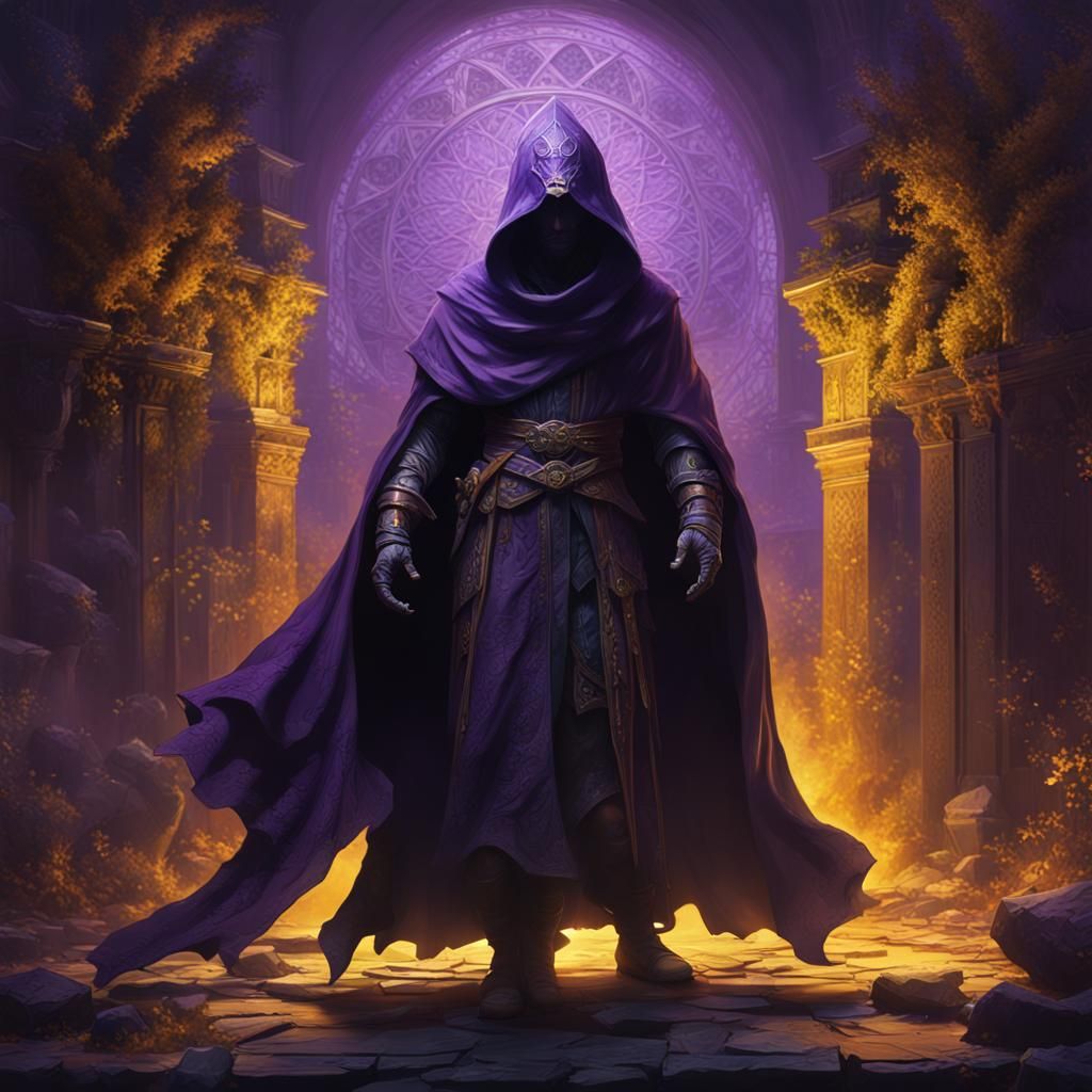 Mysterious cloaked figure  by @Steampunk_kitten