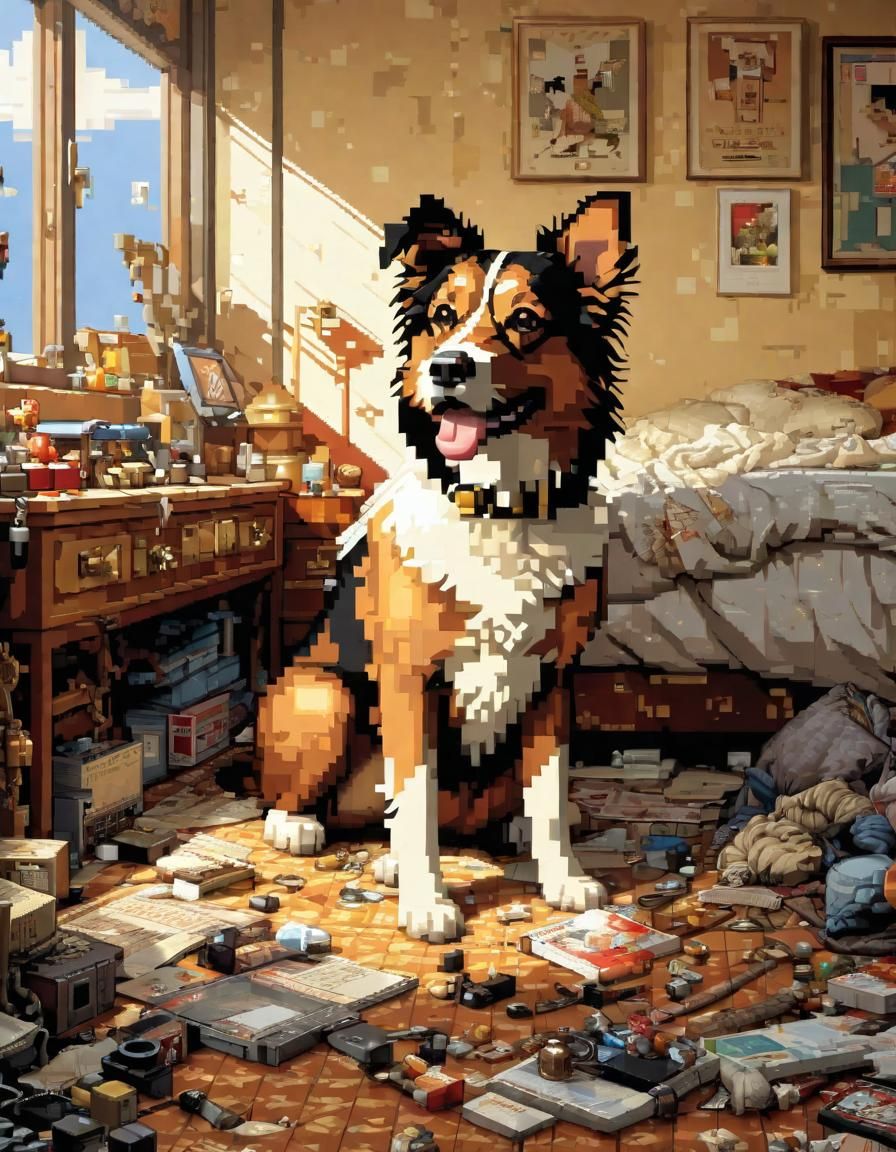 Pixelated Dog’s Delight  by @Hinty