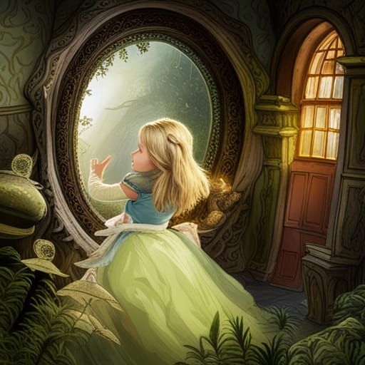 Through the looking glass AI Generated Artwork NightCafe Creator