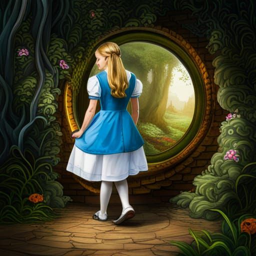 Through the looking glass AI Generated Artwork NightCafe Creator