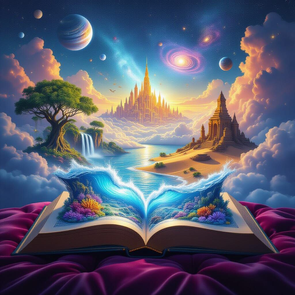 Magical Book Opens to Fantastical Worlds