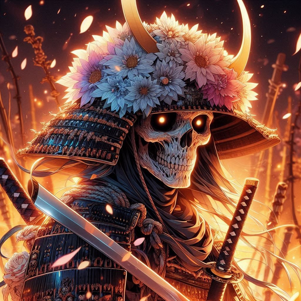 Skeleton samurai