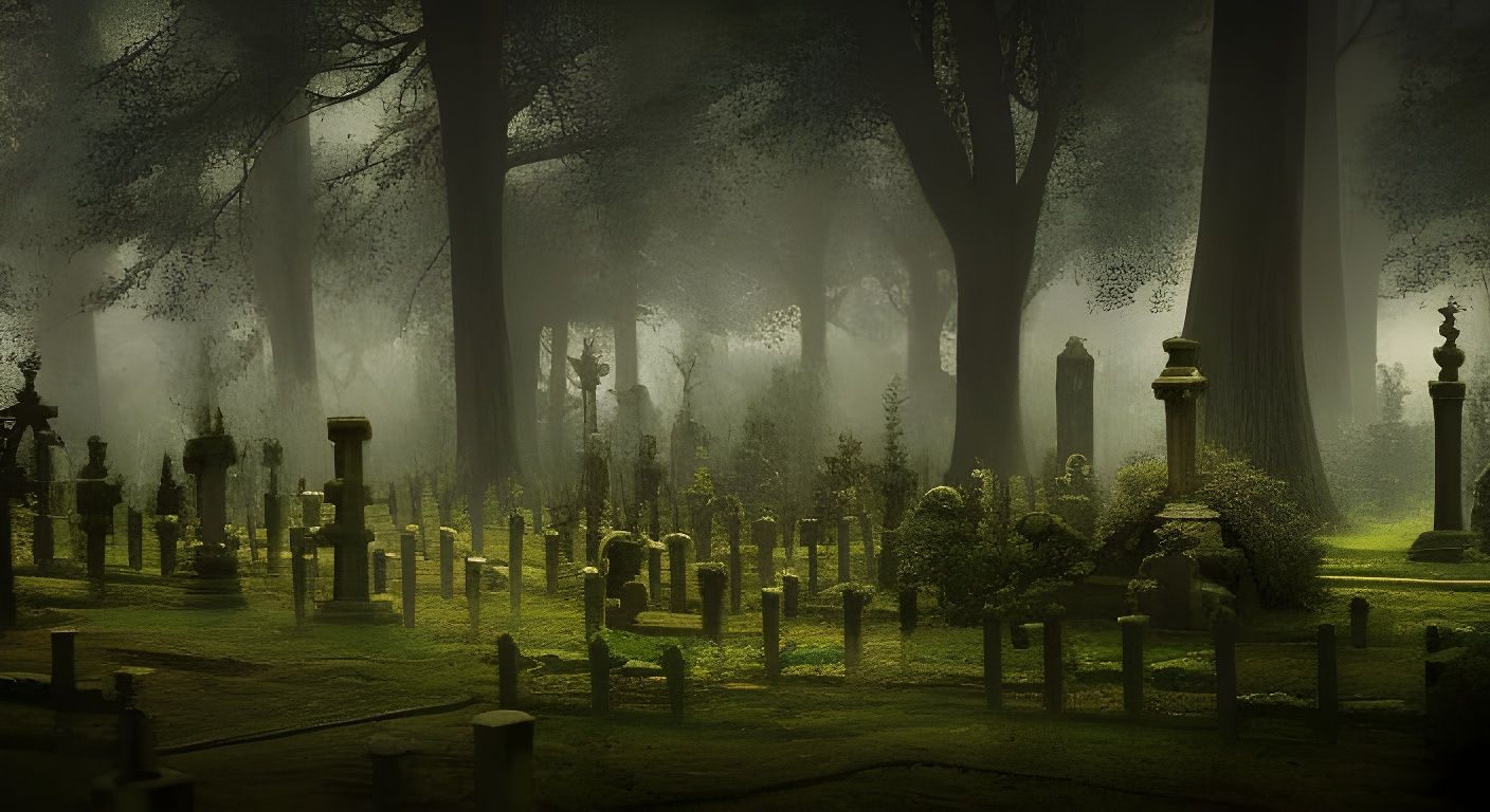 Forgotten Graveyard - AI Generated Artwork - NightCafe Creator