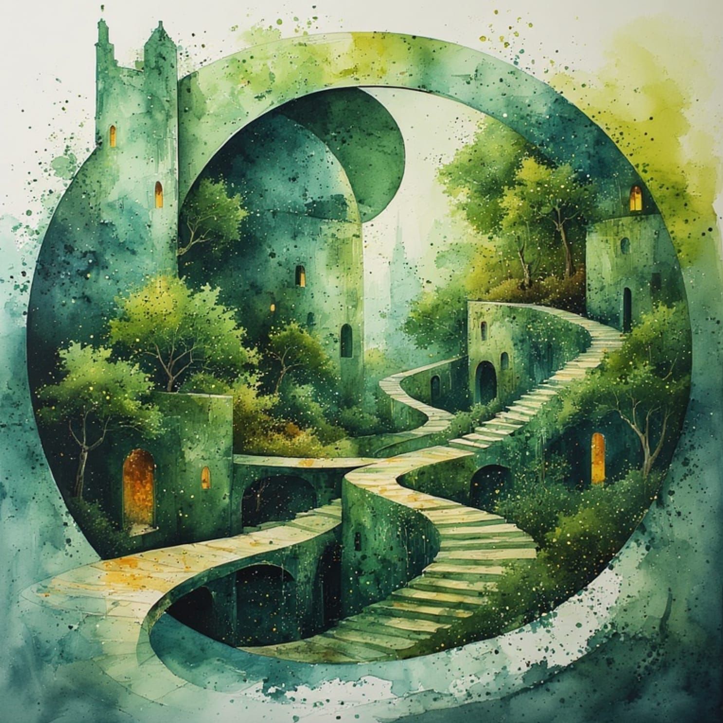 The Natural Place   by @AIUrbanTemple