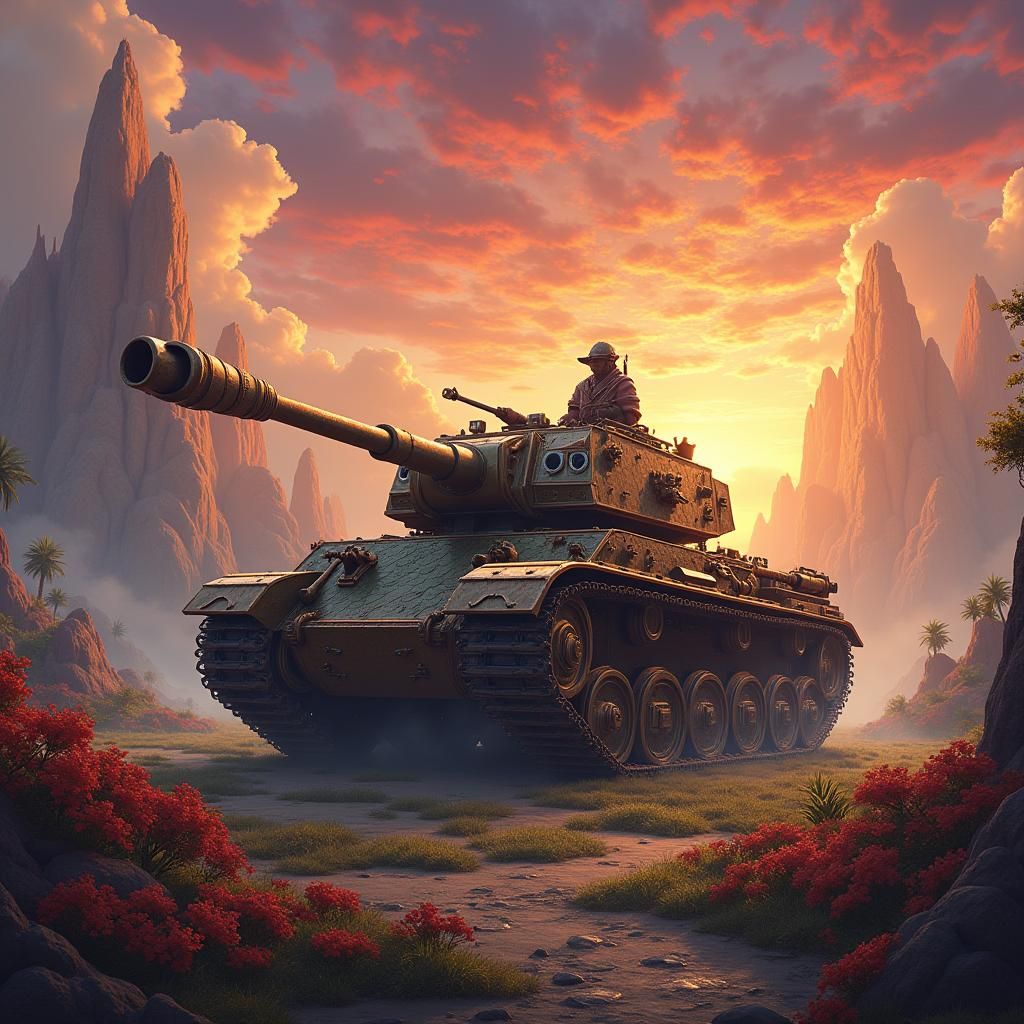Dragon Scale Tank in Mystical Nation: Fantasy Art