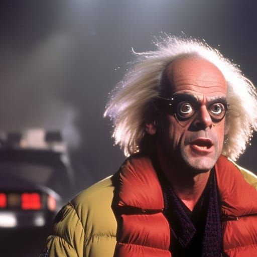 Christopher Lloyd, mad scientist, in 