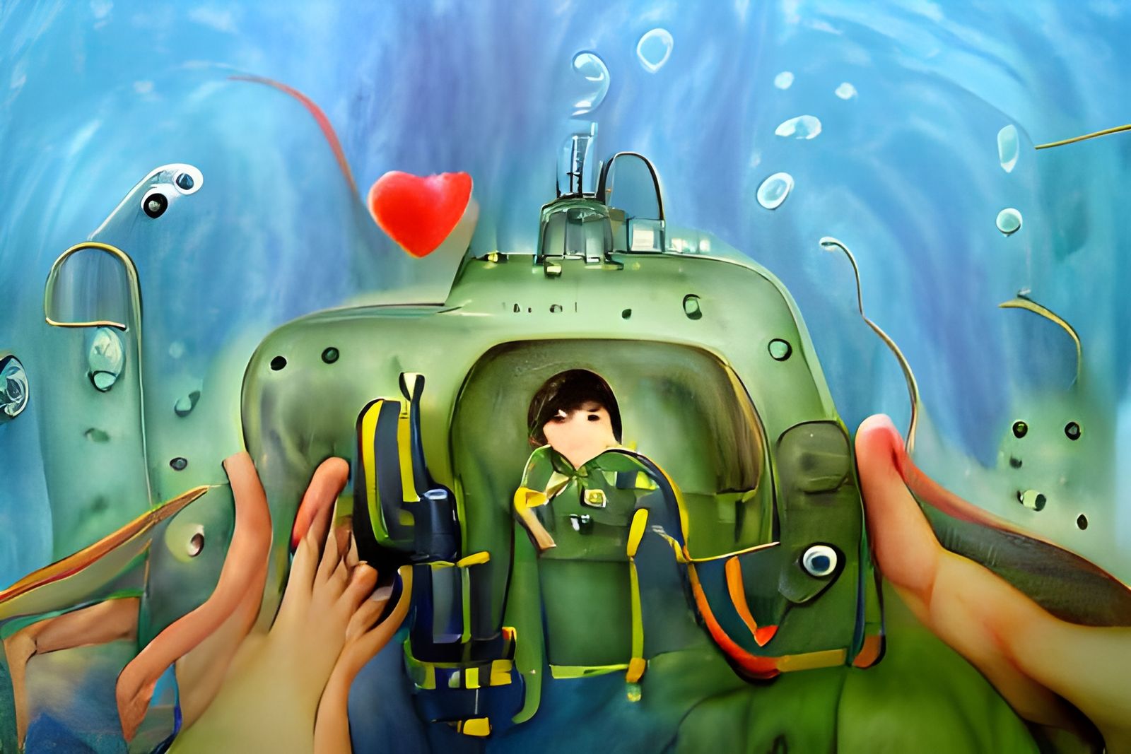 Submarine Diving into My Heart