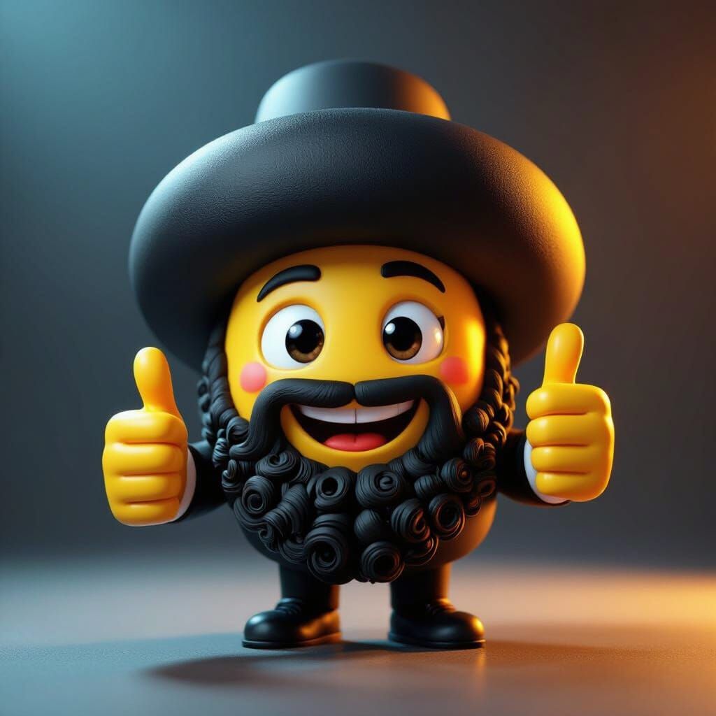 Orthodox Jewish Emoji Gives Thumbs Up