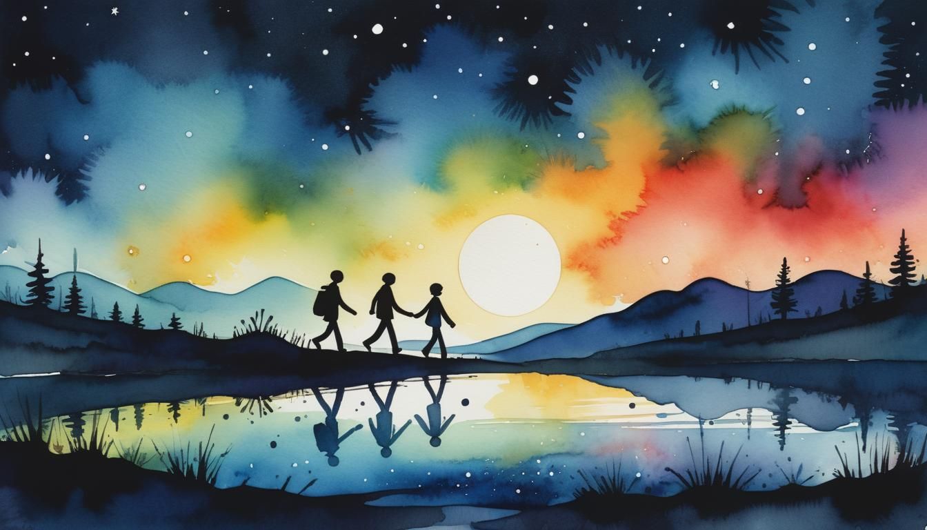 Nighttime Walk  by @Z