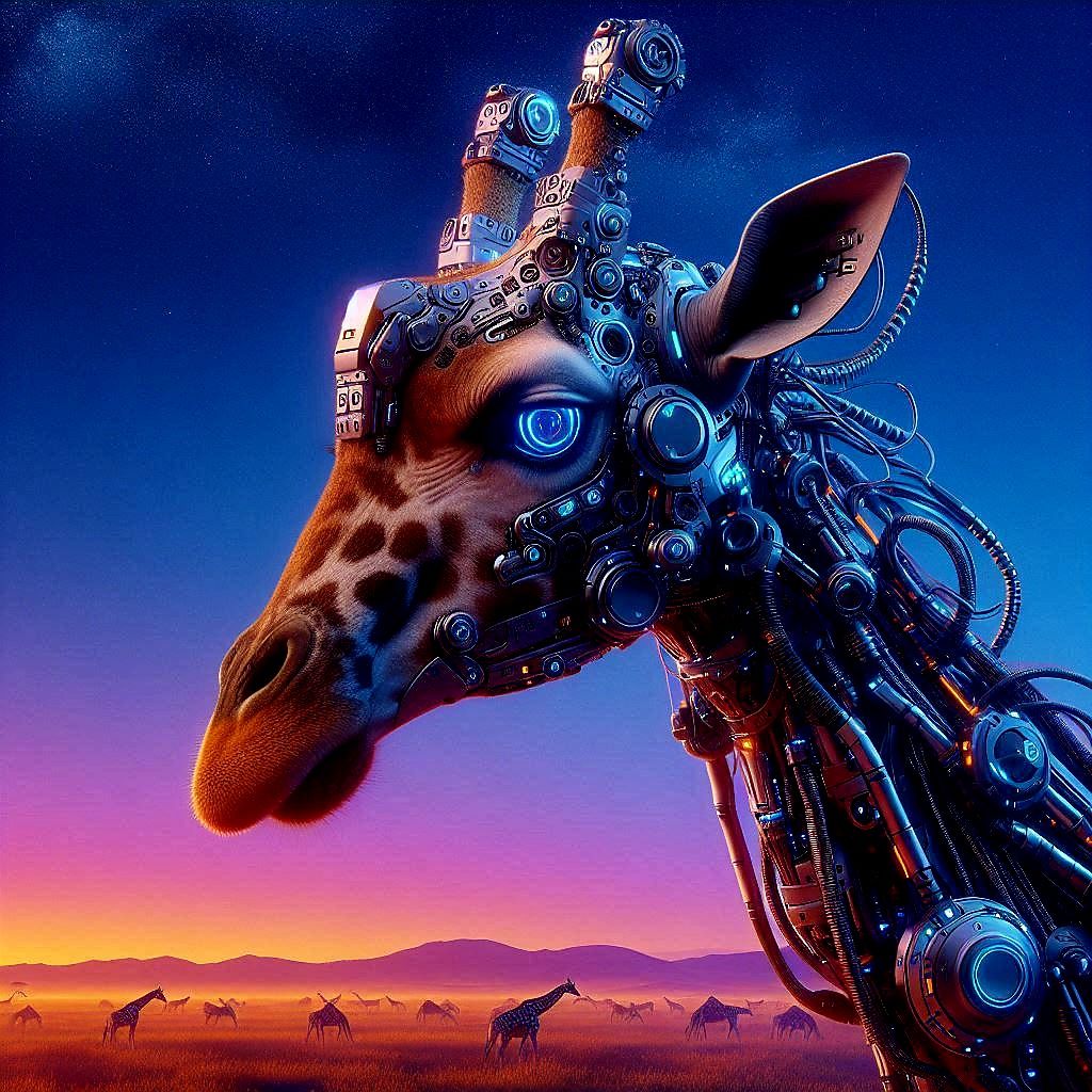 Giraffe cyborg. Cyaffe?