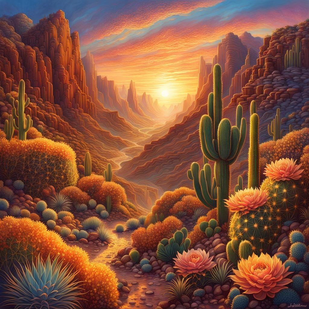 Cactus Flower Canyon  by @Callan_Moe