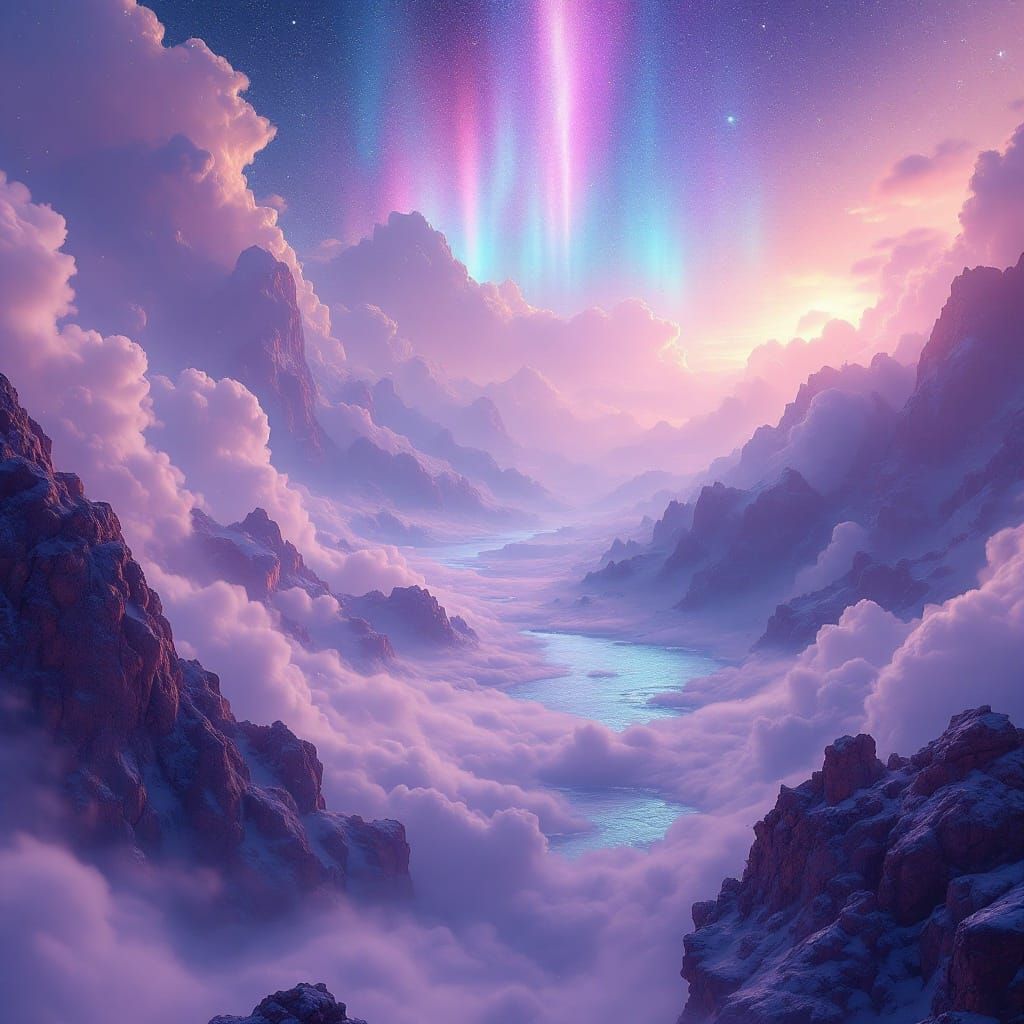 Ethereal Aurora Borealis Dreamscape in 8K