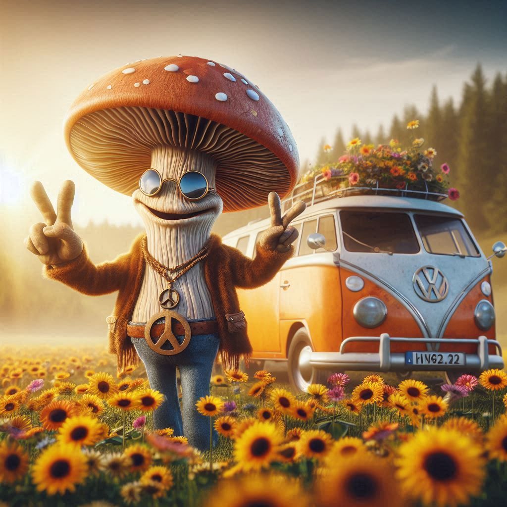 Mushroom Flower Power