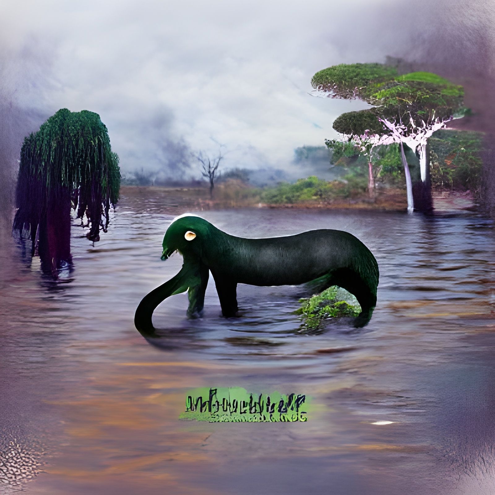 👽🌍 CRYPTID MOKELE-MBEMBE - AI Generated Artwork - NightCafe Creator