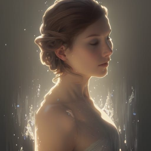 Ballerina in ice