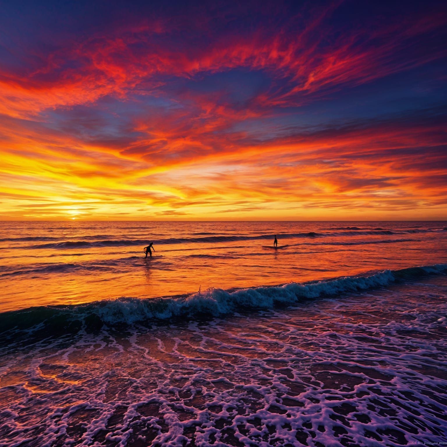 Serene sunset on a pristine beach  by @raspfan